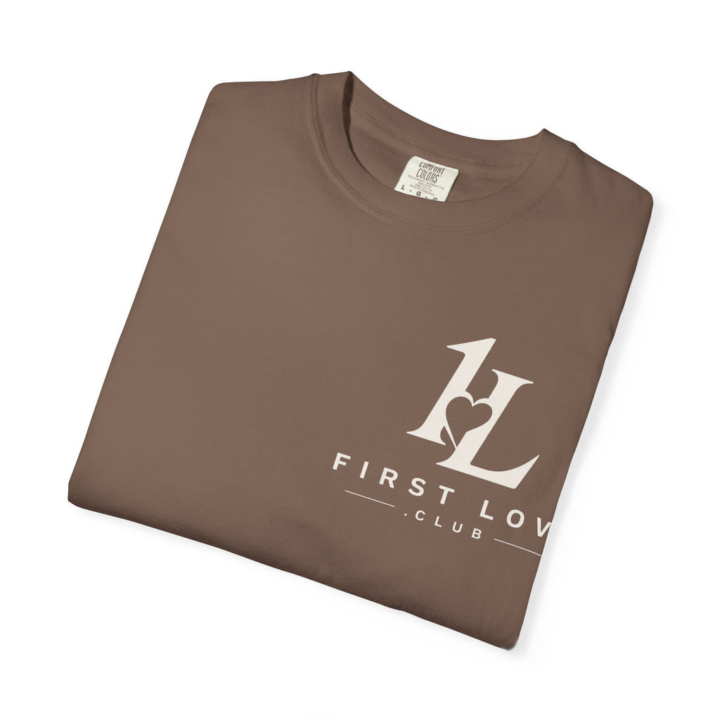 Minimalist Monogram Tee — Subtle "1L" Chest & Back Print