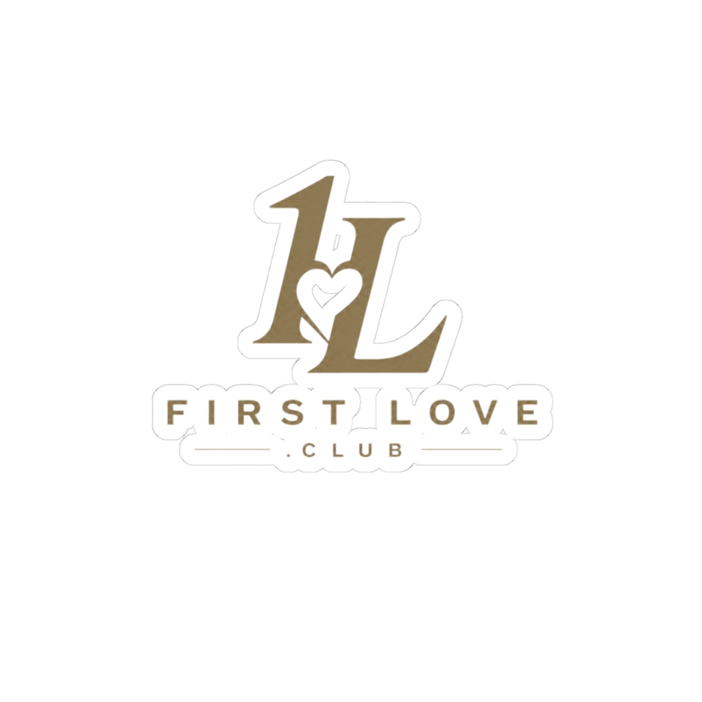 First Love Club Logo Sticker — Kiss-Cut Laptop Decal