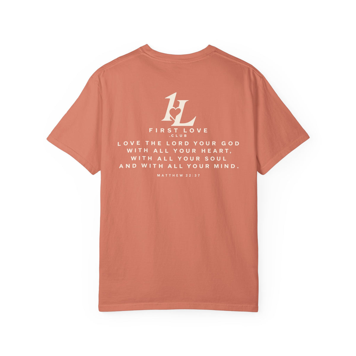 Minimalist Monogram Tee — Subtle "1L" Chest & Back Print