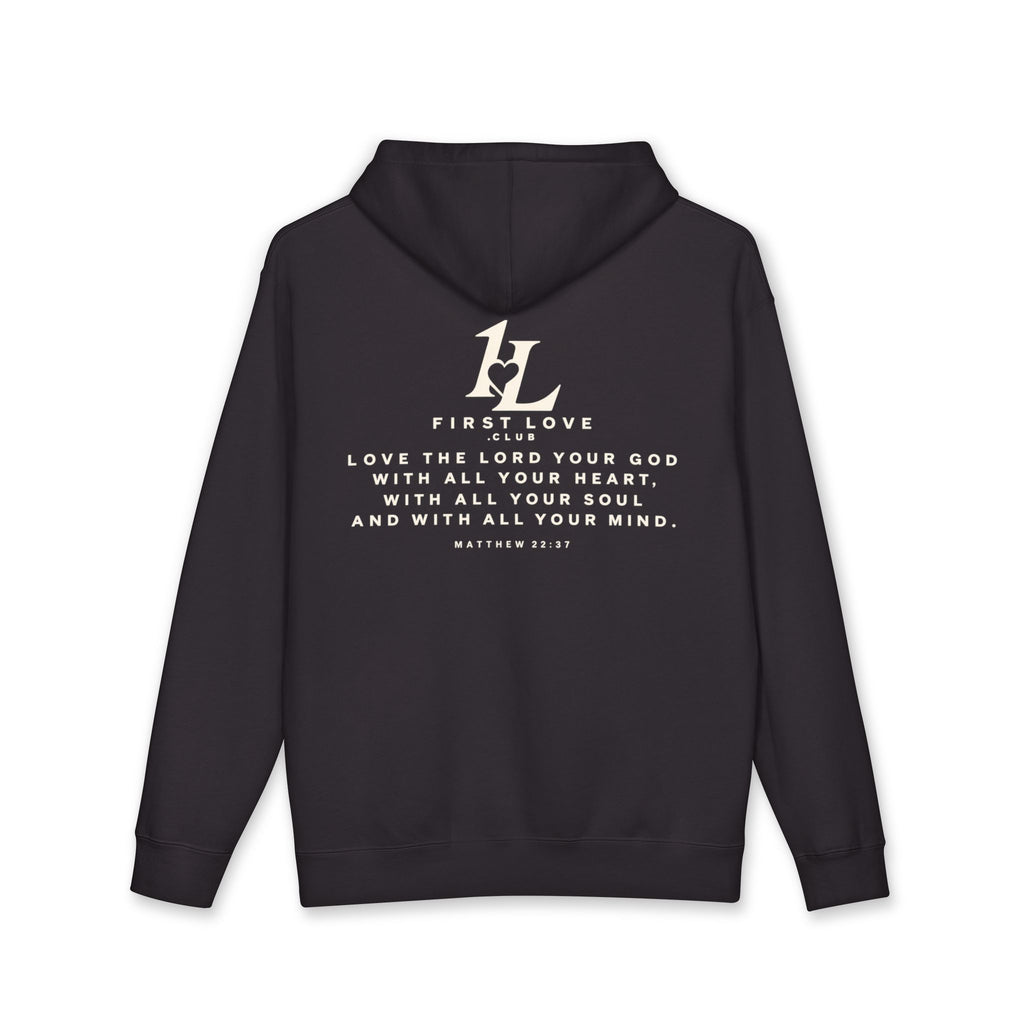 Minimal White Hoodie with Faint Script Logo — Subtle Luxury Streetwear