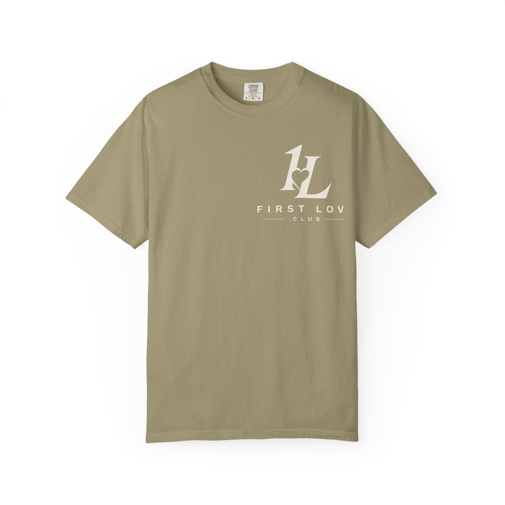 Minimalist Monogram Tee — Subtle "1L" Chest & Back Print