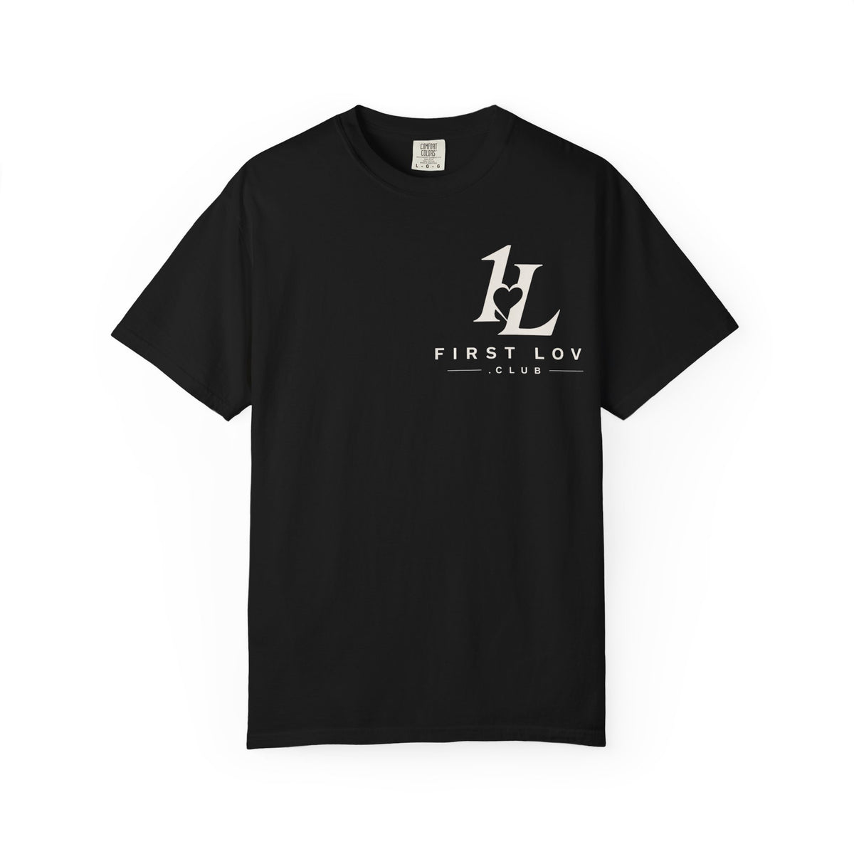 Minimalist Monogram Tee — Subtle "1L" Chest & Back Print