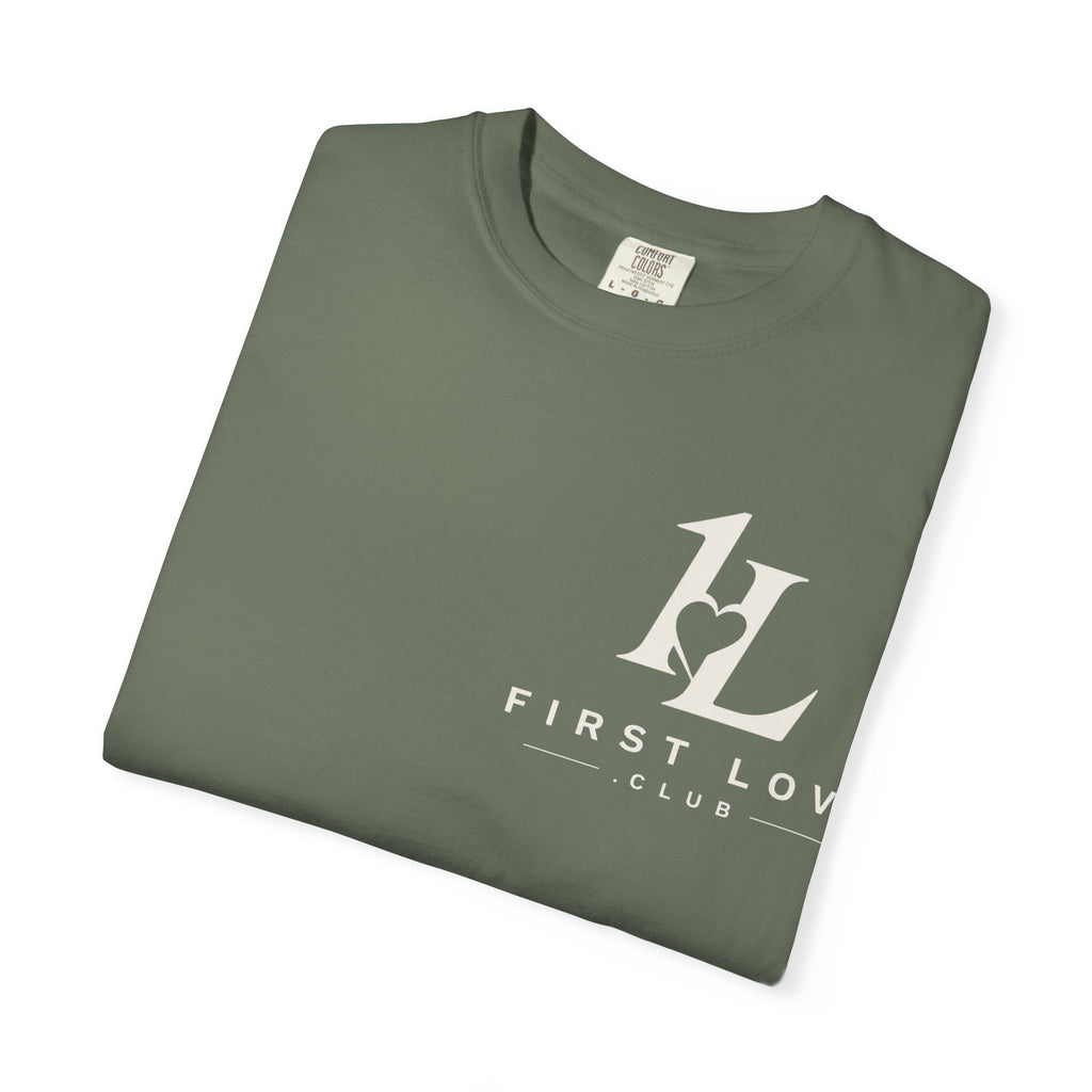 Minimalist Monogram Tee — Subtle "1L" Chest & Back Print