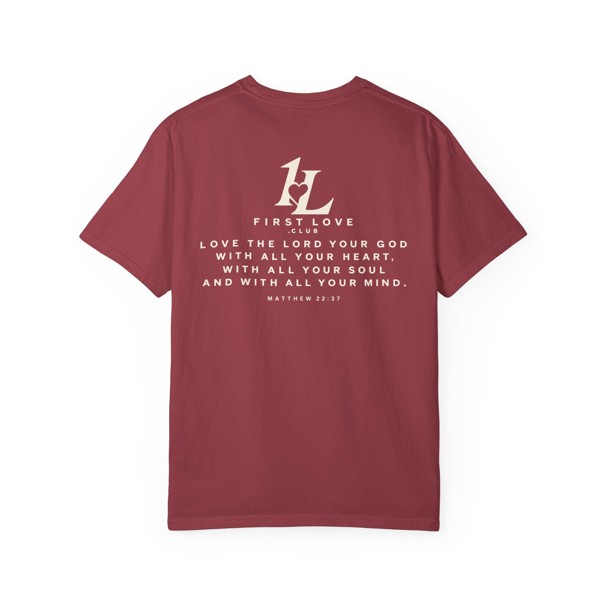 Minimalist Monogram Tee — Subtle "1L" Chest & Back Print