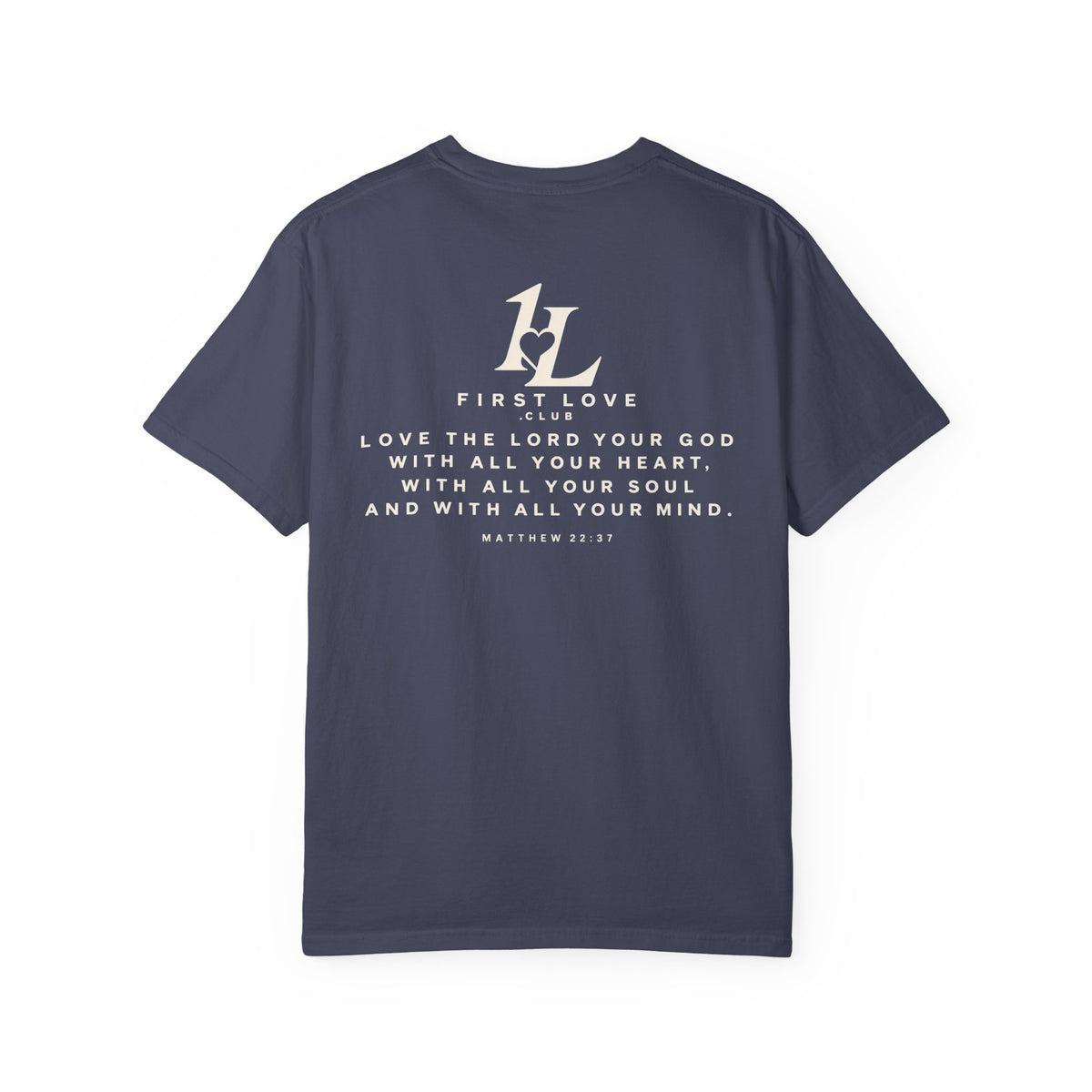 Minimalist Monogram Tee — Subtle "1L" Chest & Back Print