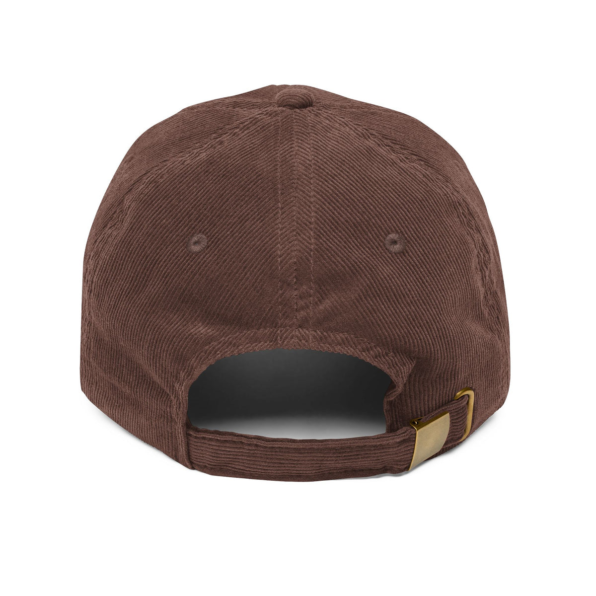 Vintage Corduroy Embroidered Baseball Cap — Rust Retro Logo