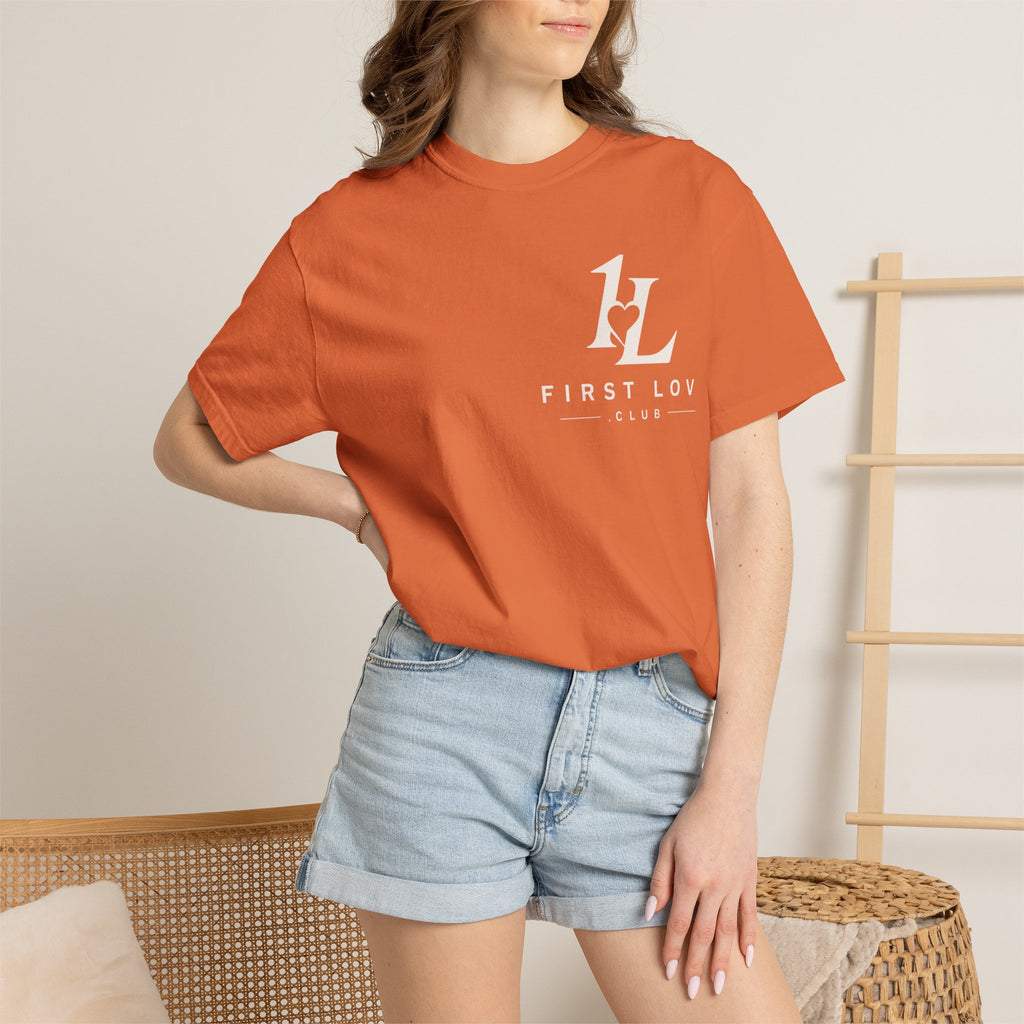 Minimalist Monogram Tee — Subtle "1L" Chest & Back Print