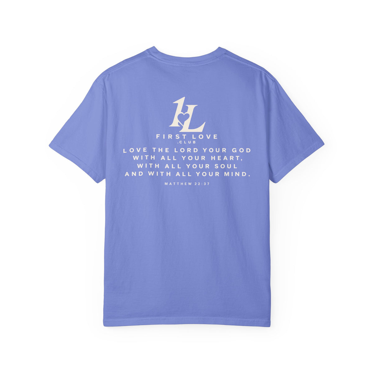 Minimalist Monogram Tee — Subtle "1L" Chest & Back Print