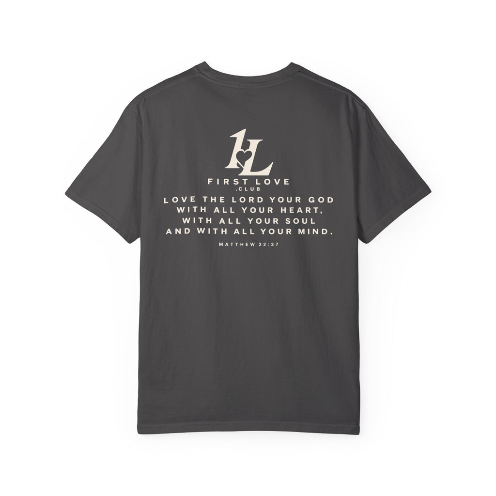 Minimalist Monogram Tee — Subtle "1L" Chest & Back Print