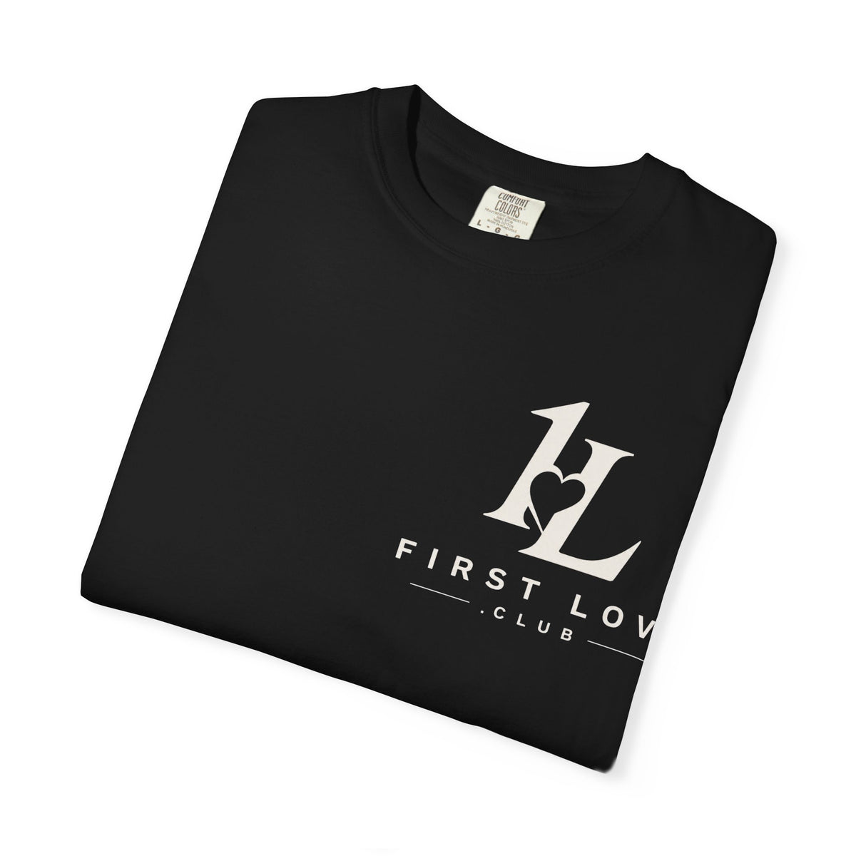 Minimalist Monogram Tee — Subtle "1L" Chest & Back Print