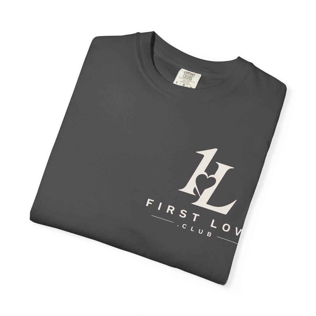 Minimalist Monogram Tee — Subtle "1L" Chest & Back Print