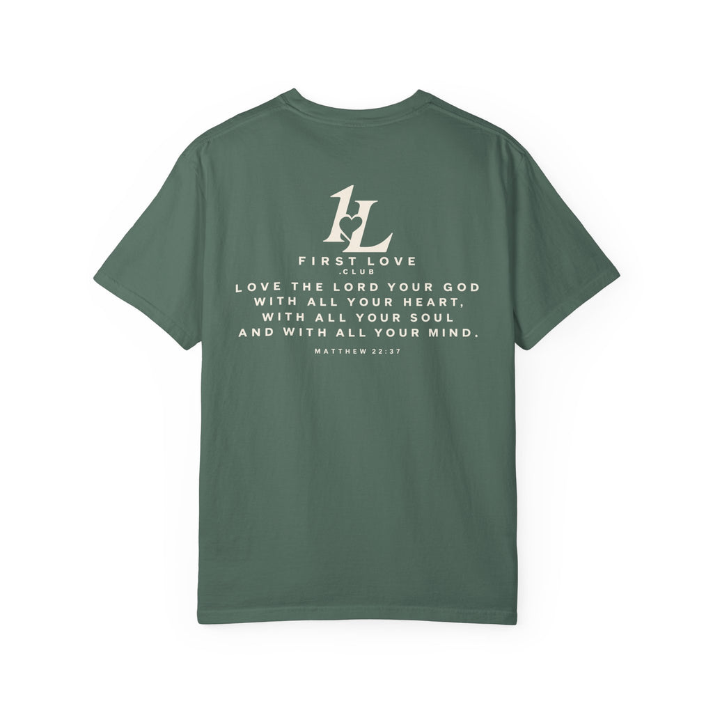 Minimalist Monogram Tee — Subtle "1L" Chest & Back Print