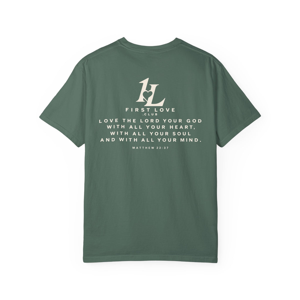 Minimalist Monogram Tee — Subtle "1L" Chest & Back Print