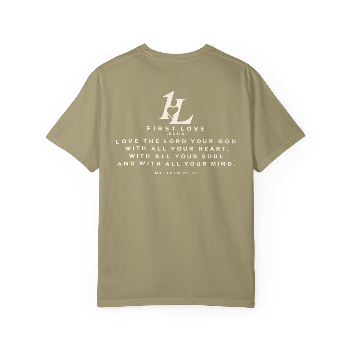 Minimalist Monogram Tee — Subtle "1L" Chest & Back Print