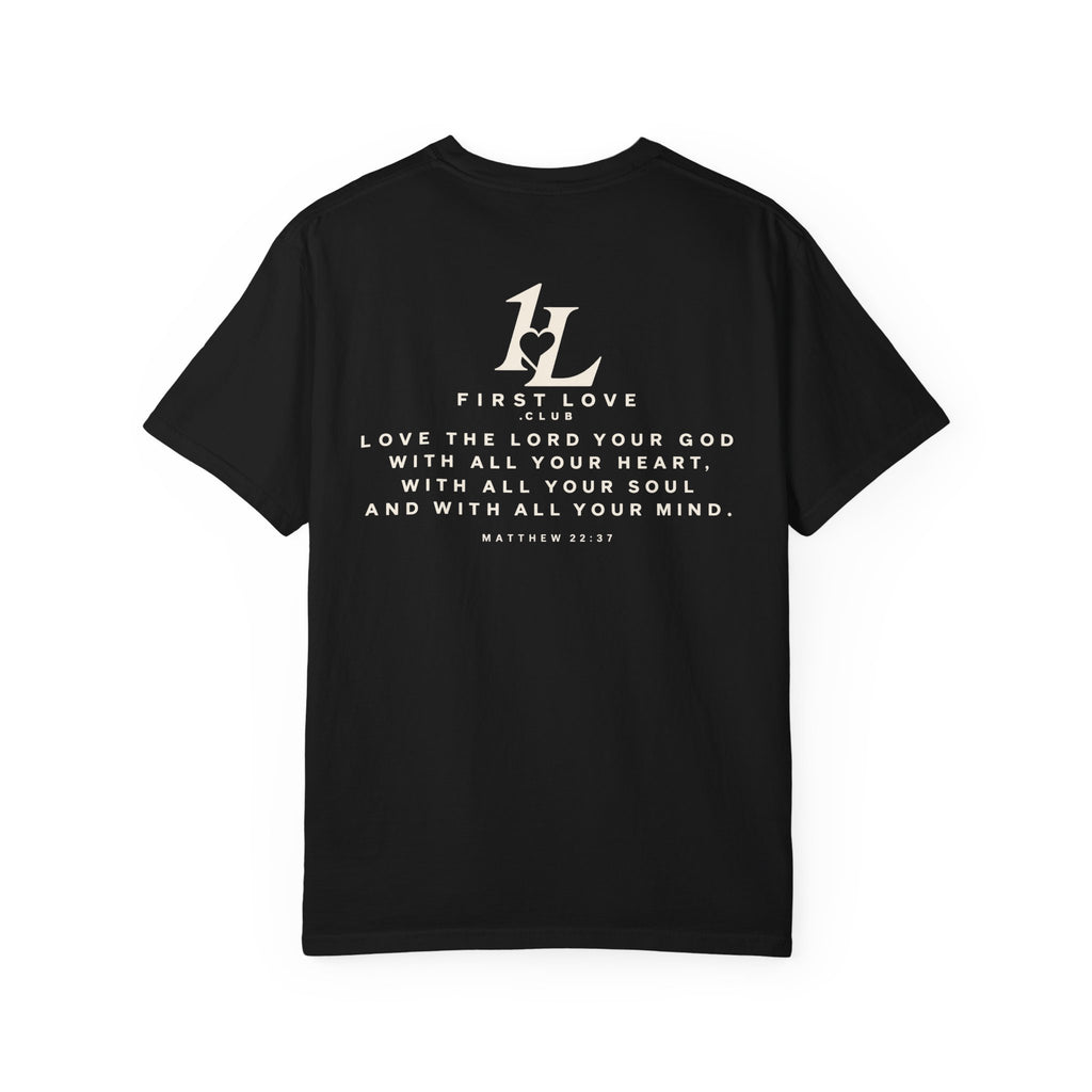 Minimalist Monogram Tee — Subtle "1L" Chest & Back Print