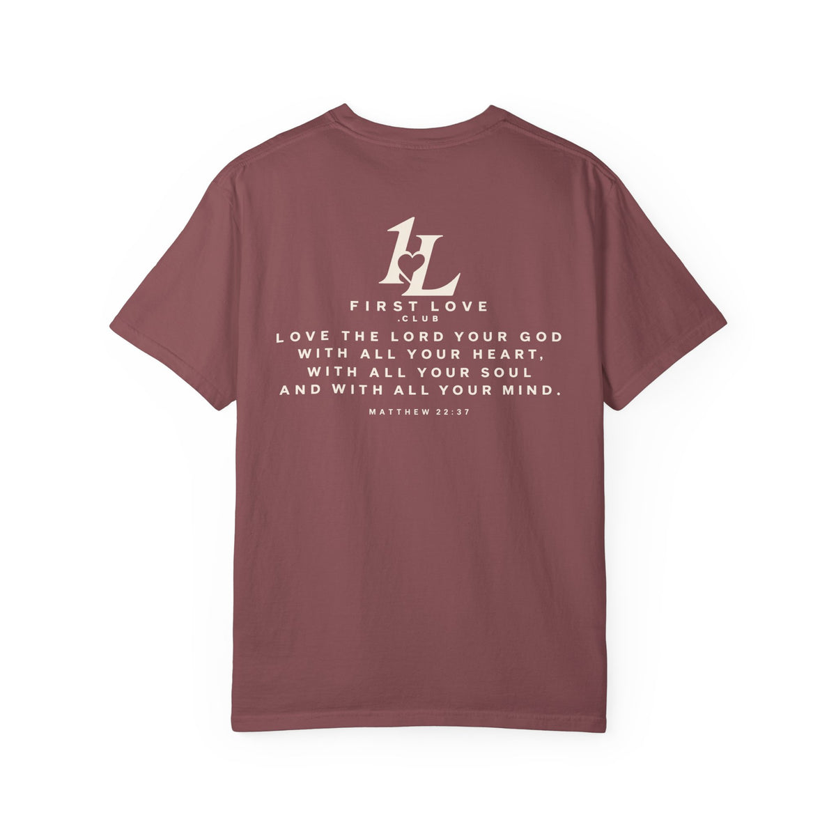 Minimalist Monogram Tee — Subtle "1L" Chest & Back Print