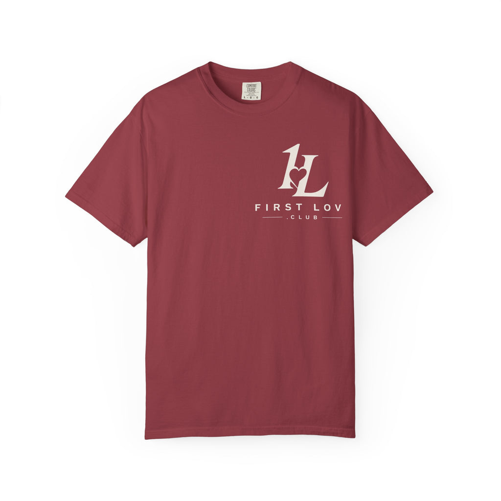 Minimalist Monogram Tee — Subtle "1L" Chest & Back Print
