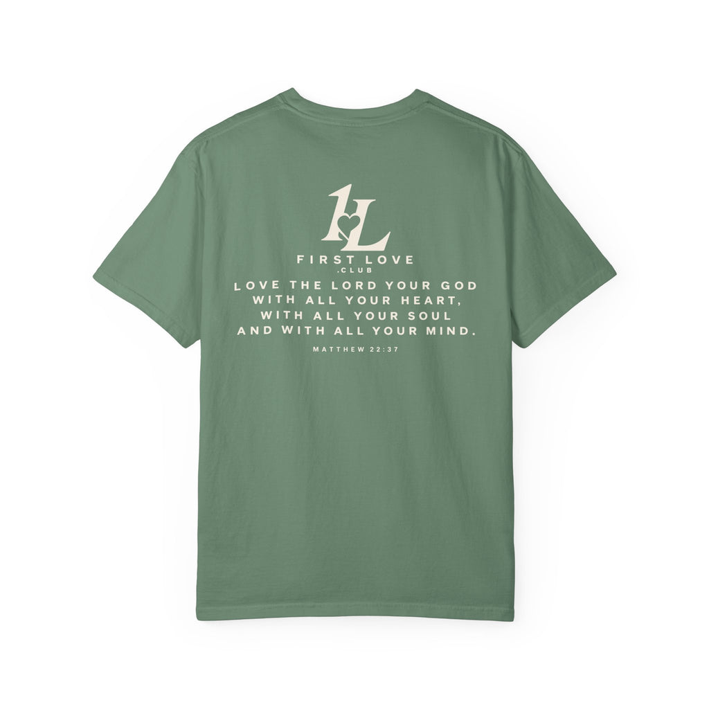 Minimalist Monogram Tee — Subtle "1L" Chest & Back Print