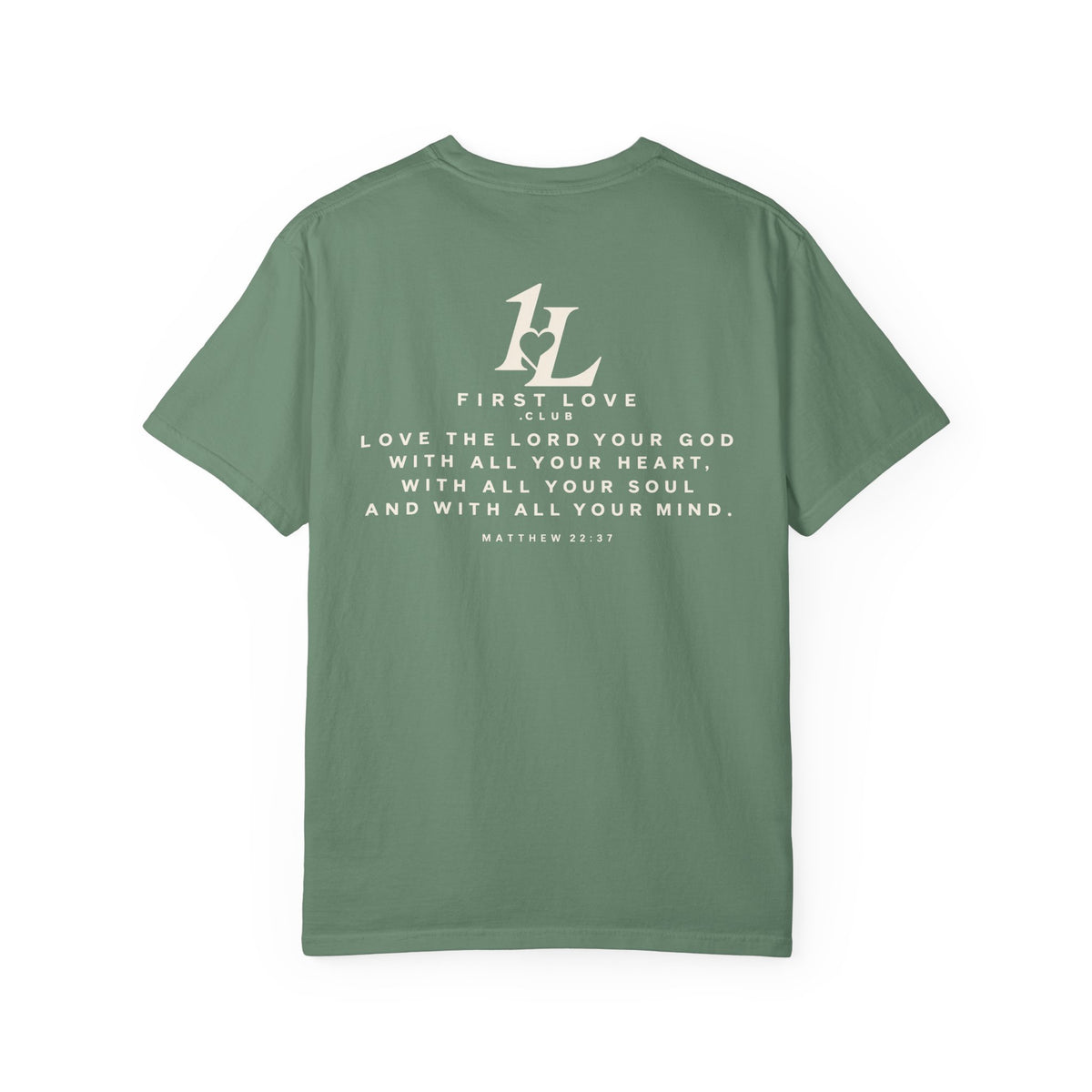 Minimalist Monogram Tee — Subtle "1L" Chest & Back Print