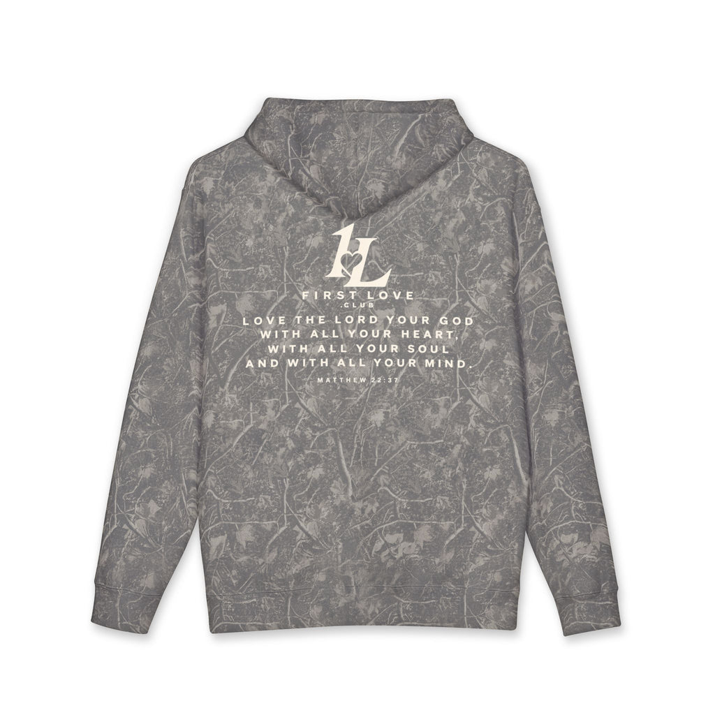 Minimal White Hoodie with Faint Script Logo — Subtle Luxury Streetwear