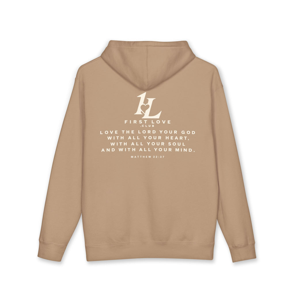 Minimal White Hoodie with Faint Script Logo — Subtle Luxury Streetwear