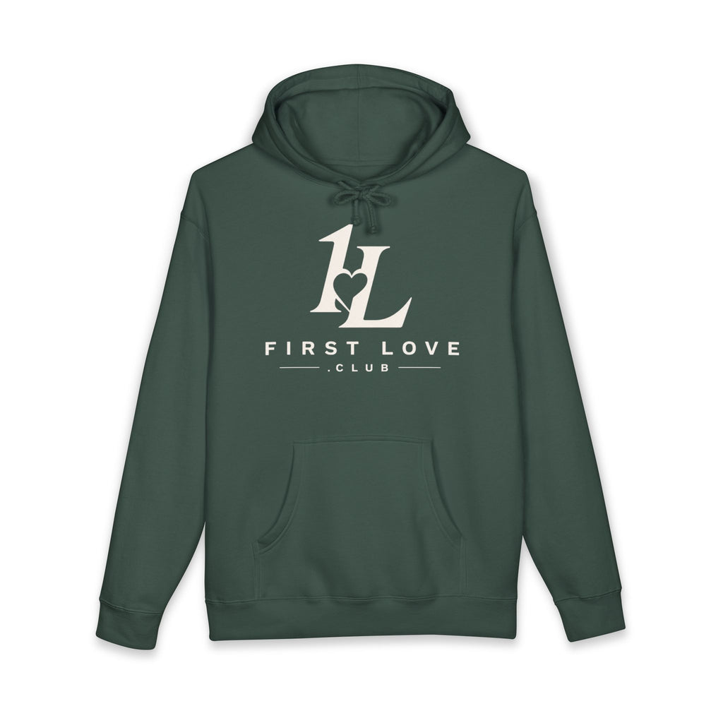 Minimal White Hoodie with Faint Script Logo — Subtle Luxury Streetwear