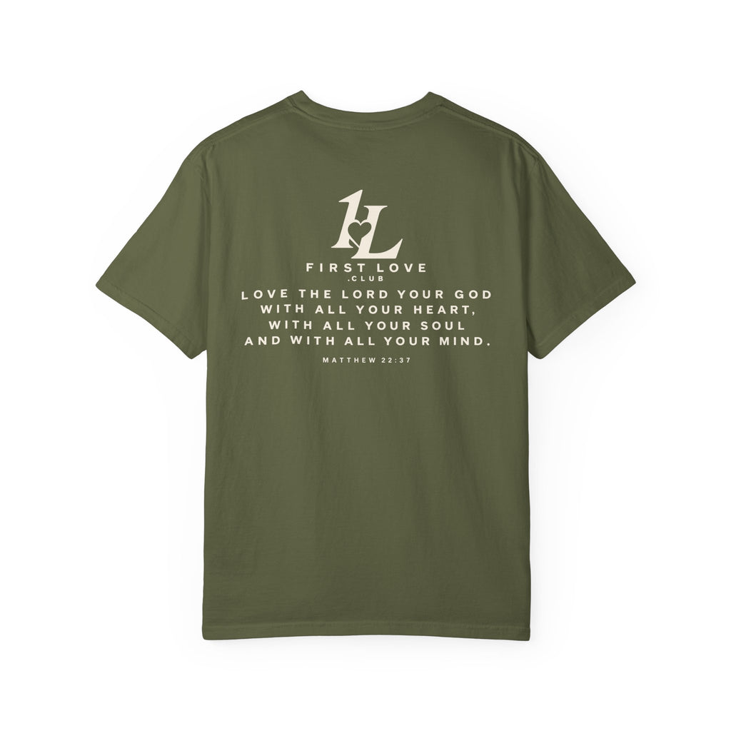 Minimalist Monogram Tee — Subtle "1L" Chest & Back Print