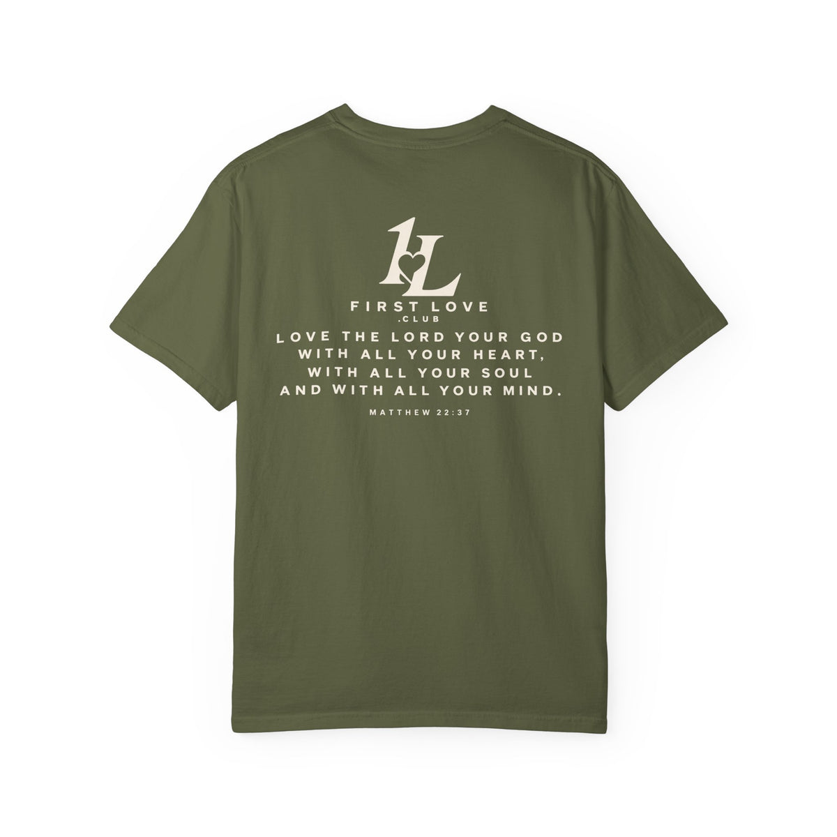 Minimalist Monogram Tee — Subtle "1L" Chest & Back Print