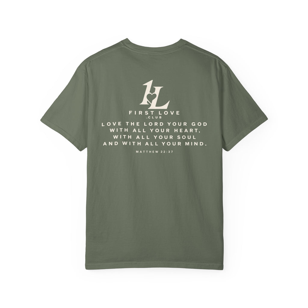 Minimalist Monogram Tee — Subtle "1L" Chest & Back Print