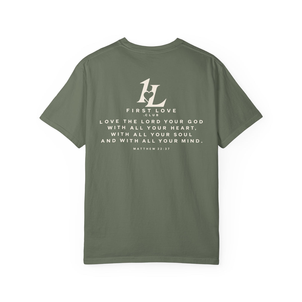 Minimalist Monogram Tee — Subtle "1L" Chest & Back Print