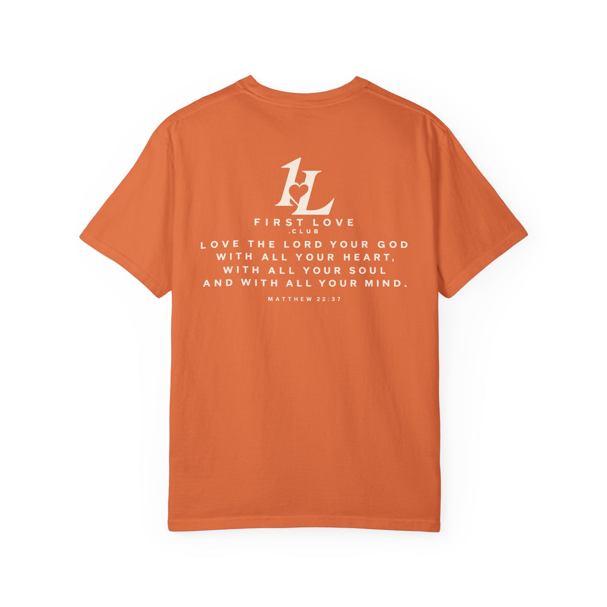 Minimalist Monogram Tee — Subtle "1L" Chest & Back Print