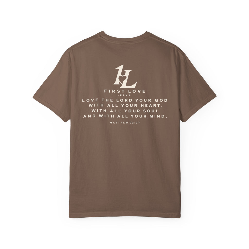 Minimalist Monogram Tee — Subtle "1L" Chest & Back Print