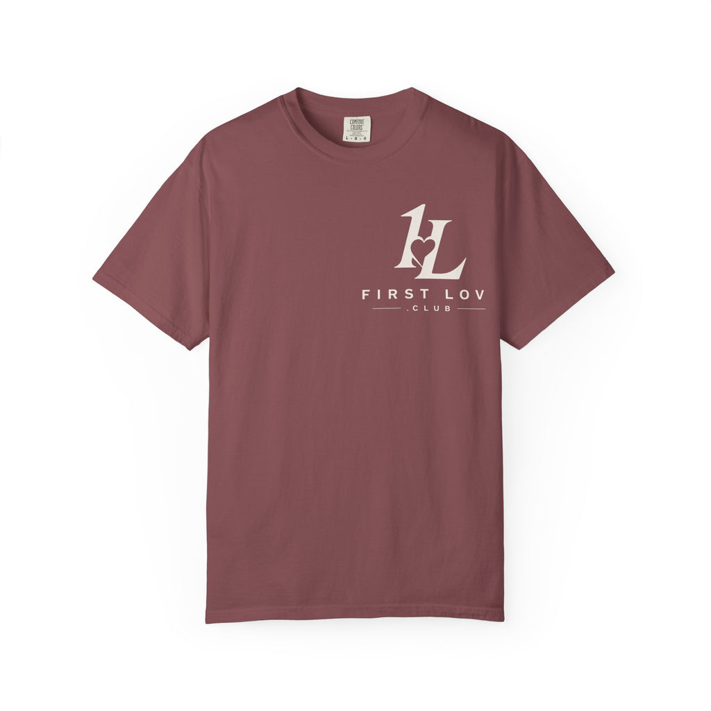 Minimalist Monogram Tee — Subtle "1L" Chest & Back Print